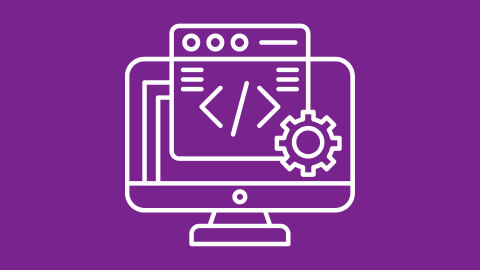 computer, code, cogwheel