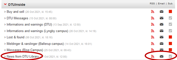 News from DTU Library